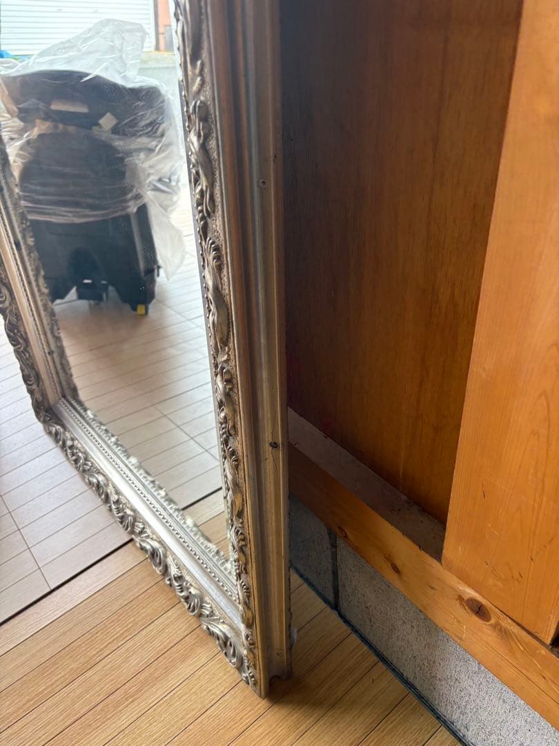 【引取限定】全身鏡 アンティーク調 ミラー 大型 ヴィンテージ バロック