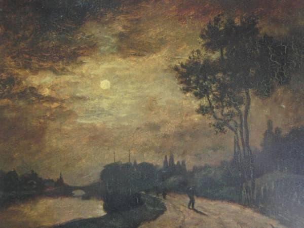 ピュロー・ピエール＝イジドール、オワーズ川の畔（リラダン）、月の光