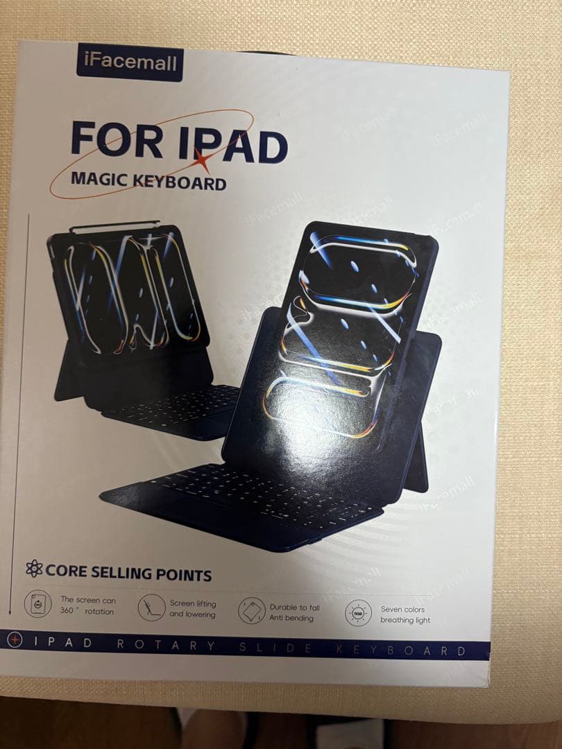 ipad キーボード 10.9インチ 360°回転 ブラック