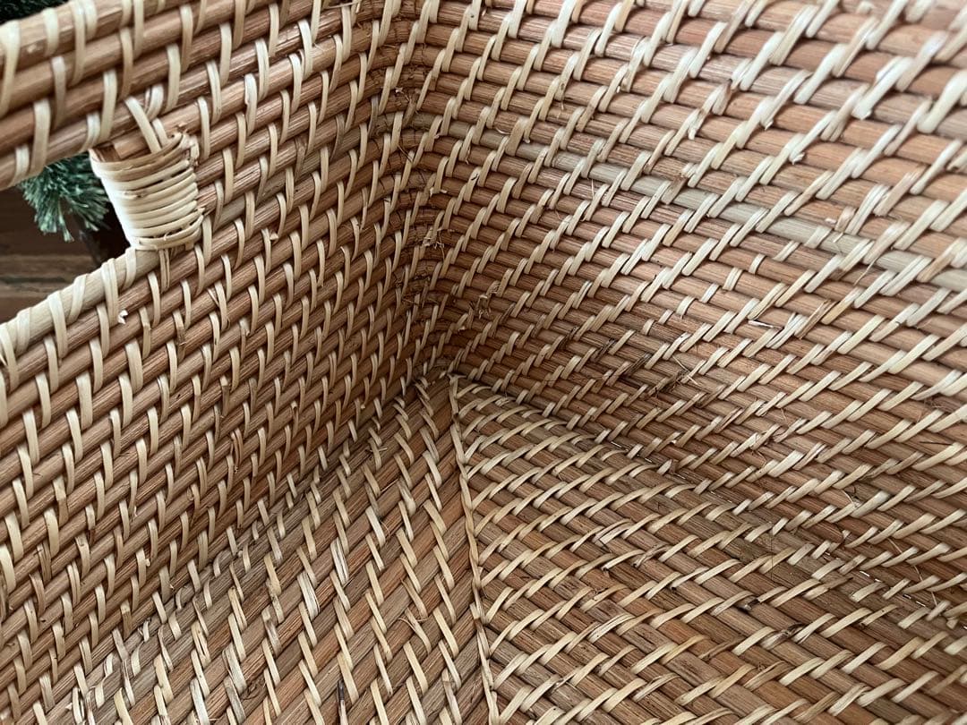 無印良品　重なるラタン　8点セット（うち4点蓋付）