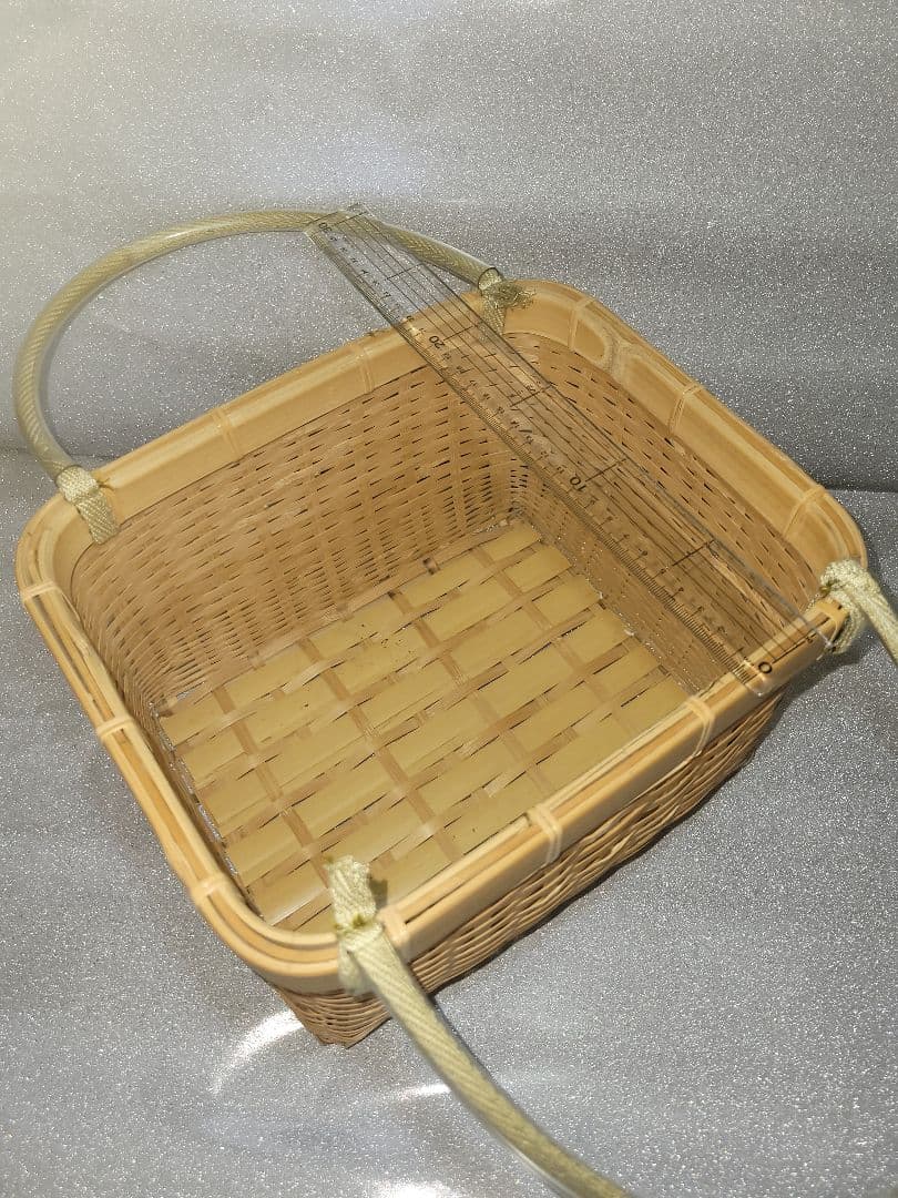 竹編み買い物かご　竹工芸　竹細工