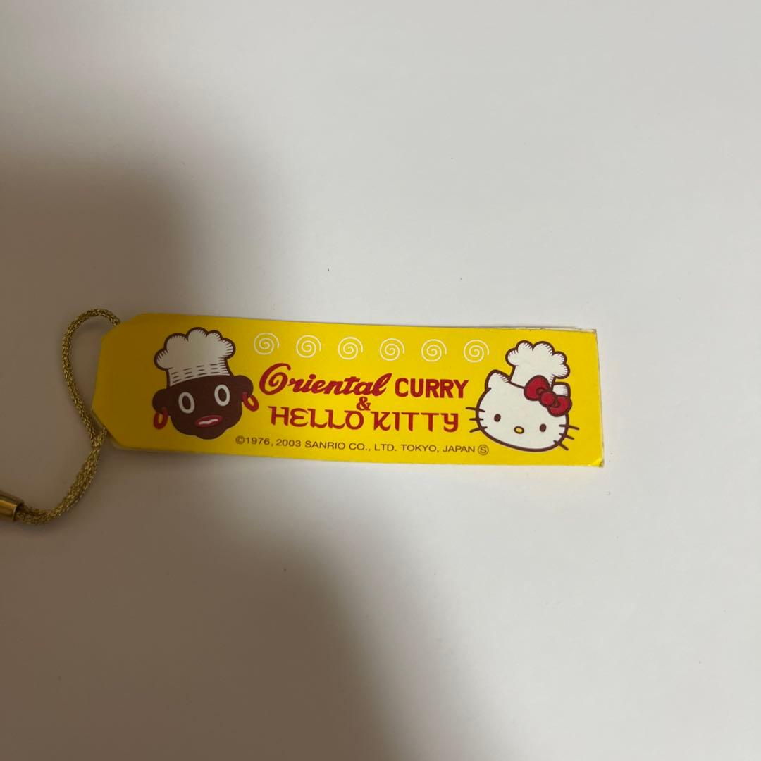 402 キティ カレー ストラップ オリエンタルカレー 根付けストラップ