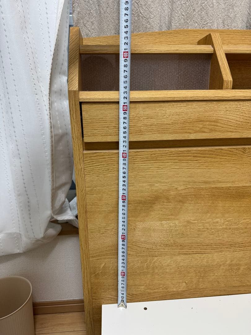 ワイドクイーン(幅175cm) ベッドフレーム 引き出し付き