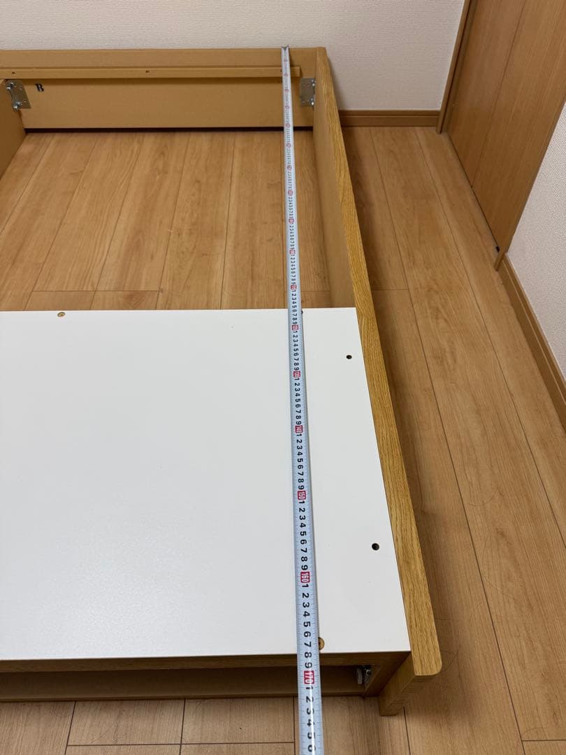 ワイドクイーン(幅175cm) ベッドフレーム 引き出し付き