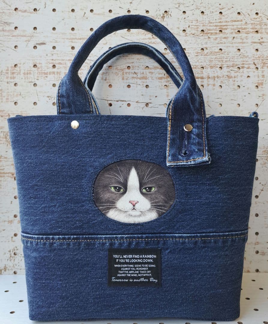ゆ*ら様 コヤンイサムチョン　デニムリメイクトートバッグ　フリル