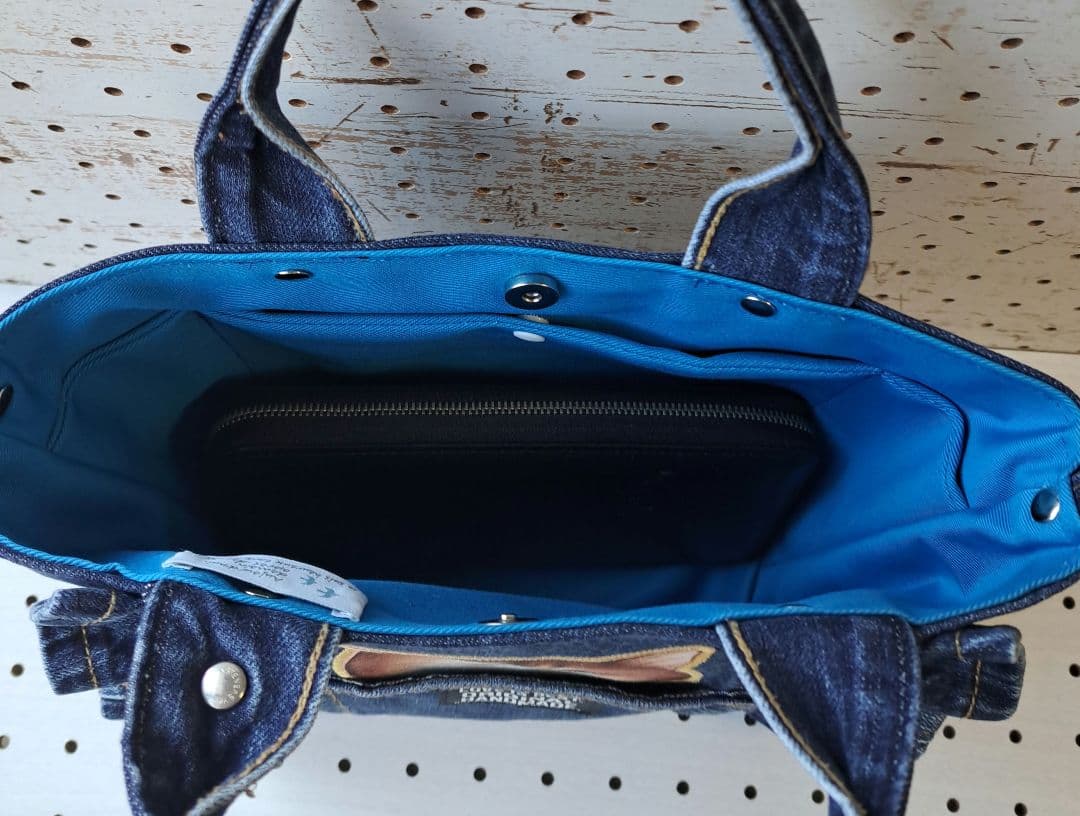 ゆ*ら様 コヤンイサムチョン　デニムリメイクトートバッグ　フリル