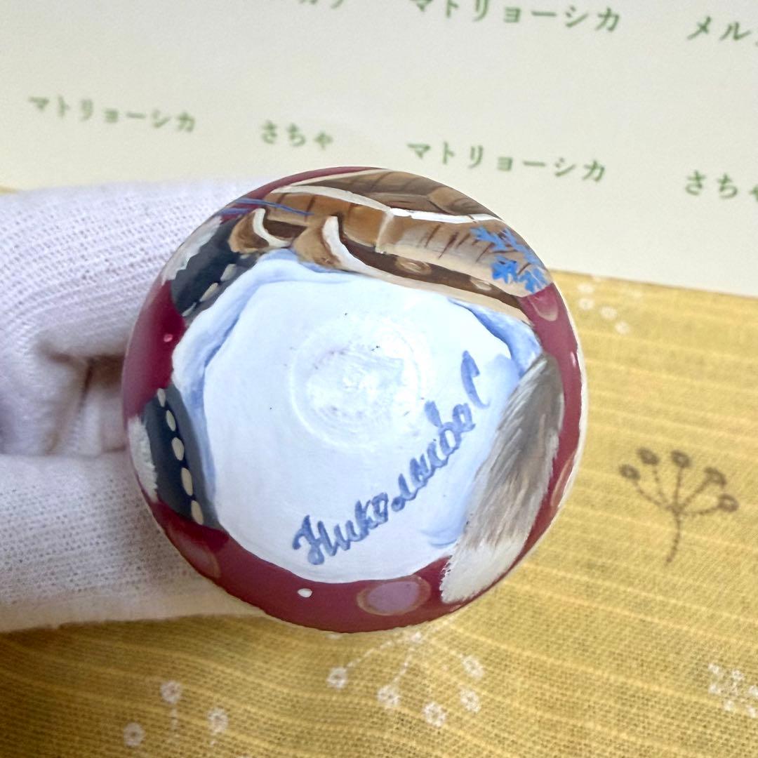 猫　マトリョーシカ　おきあがりこぼし　ロシア雑貨　ニコラエヴァ　手描き
