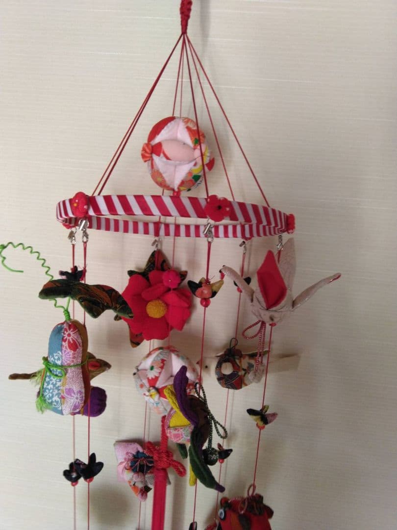 47新作！さげもん　つるし飾り　つるし雛 豪華7連　110㎝