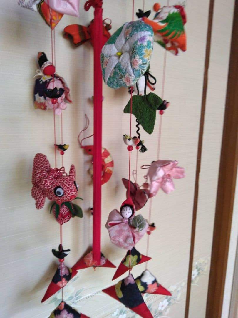 47新作！さげもん　つるし飾り　つるし雛 豪華7連　110㎝