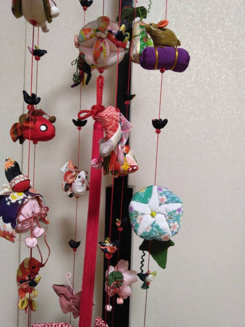 47新作！さげもん　つるし飾り　つるし雛 豪華7連　110㎝