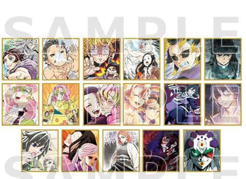 【未開封・レア】作画スタッフ全集中複製ミニ色紙　17点