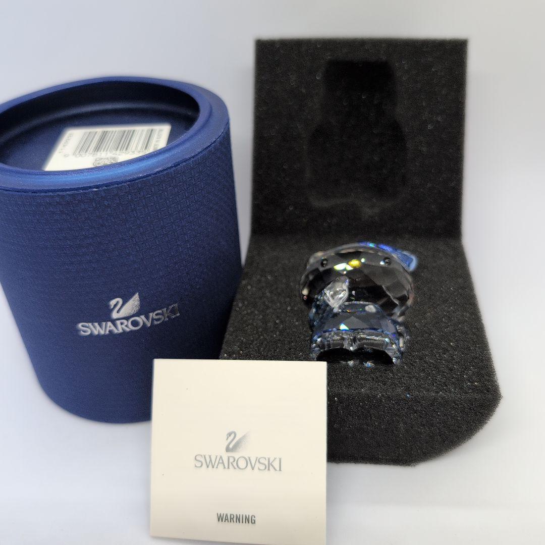 希少　スワロフスキー ハローキティ ブルー リボン 猫