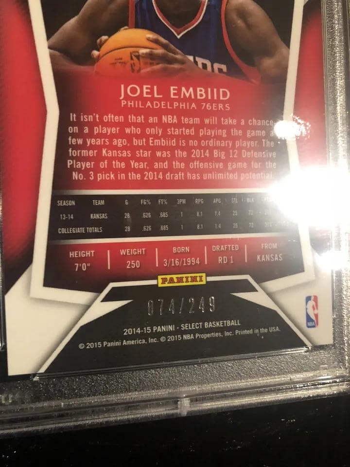 Panini NBA Prizm ジョエル エンビード RC 74/249シリ