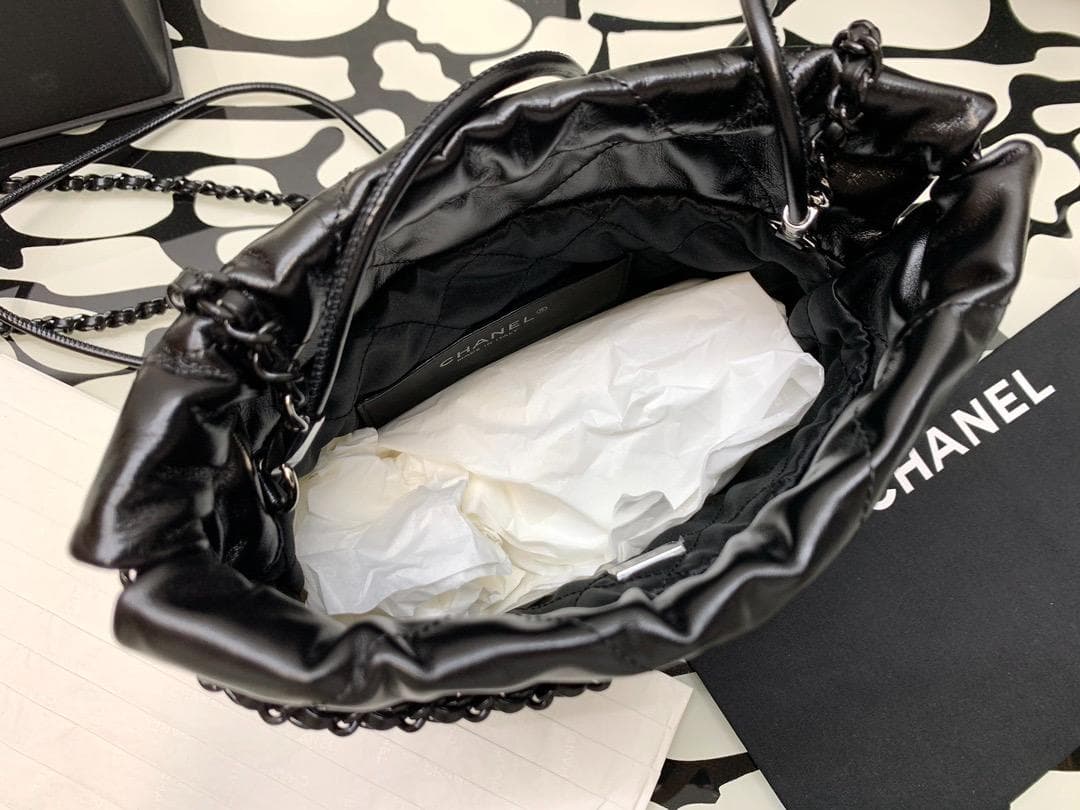 美品 ミニ　チェーンショルダー 22 黑