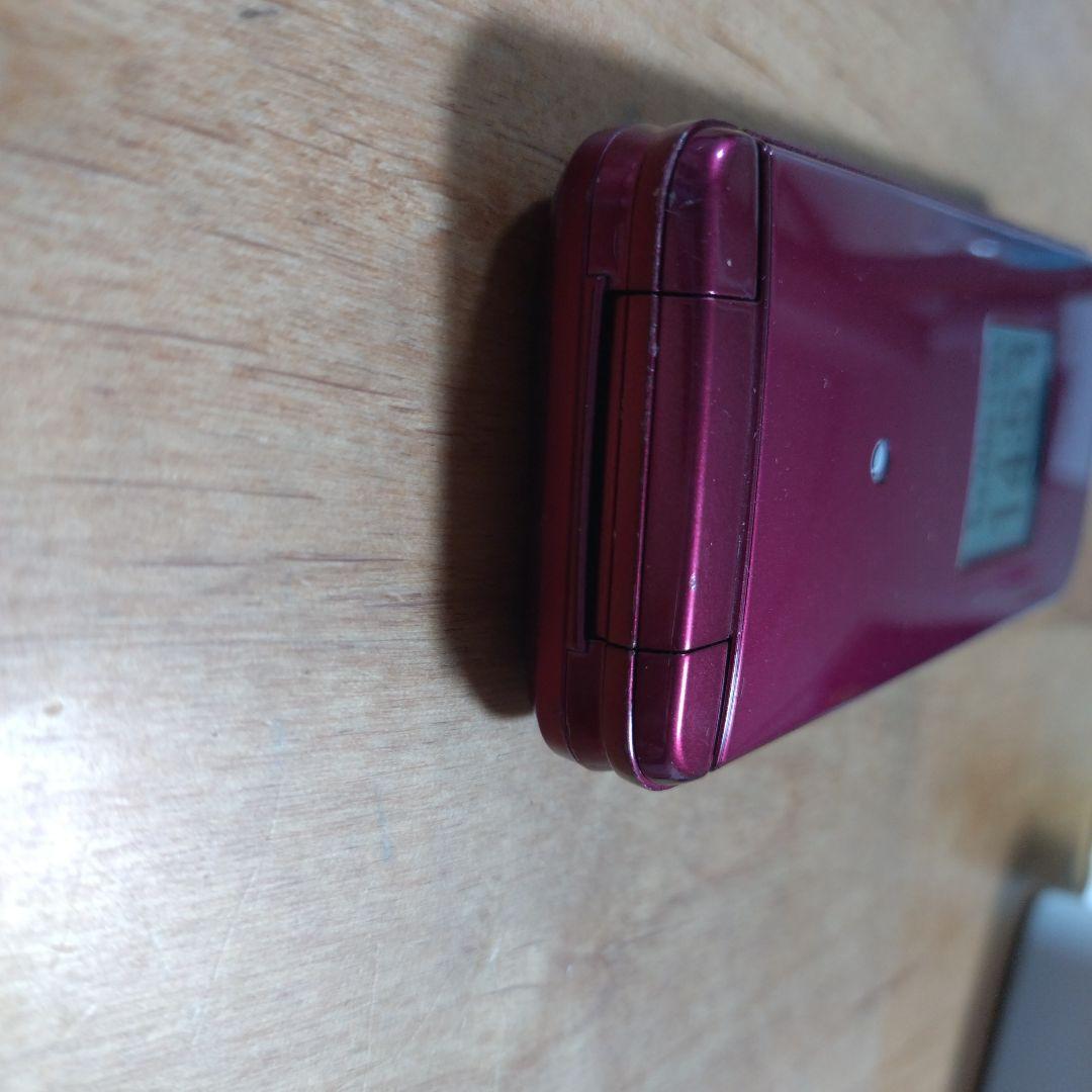 かんたんケータイ　au KYF41 レッド　卓上スタンド付き