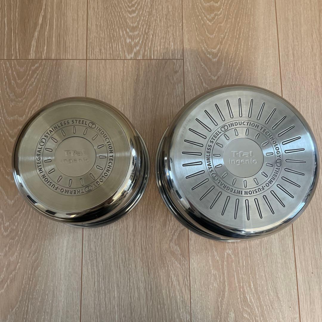 ティファール　グレース　ソースパン　4点セット　IHステンレス　美品