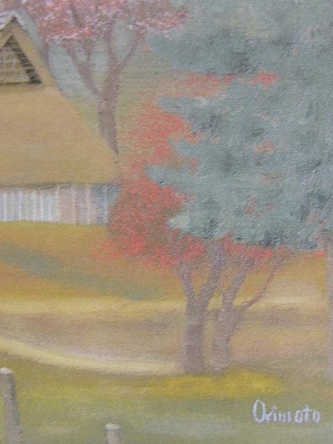 折本美祢子、森の家、希少画集画、新品高級額・額装付、状態良好