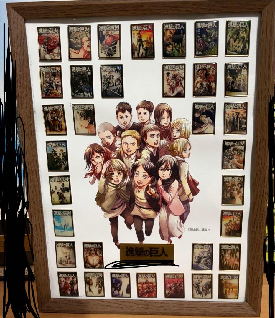 進撃の巨人　全巻ピンズ