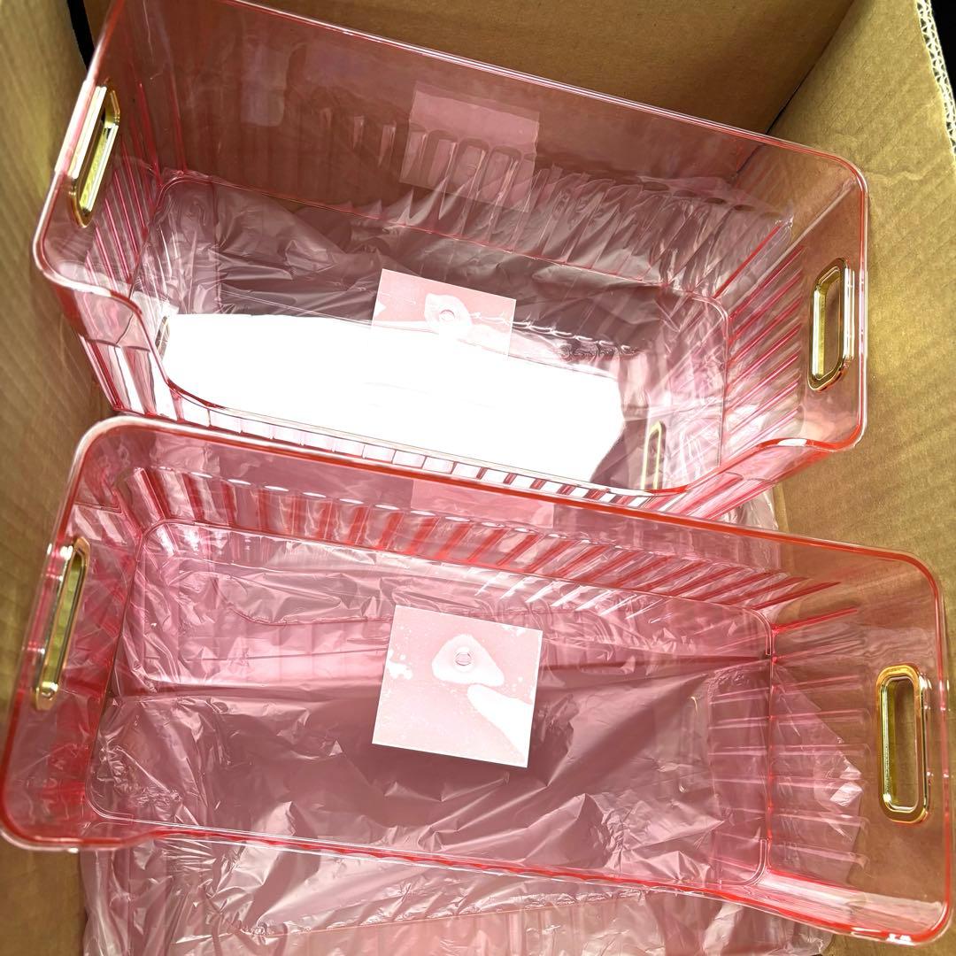 スリーピー　THREEPPY 収納ケース　ピンク　大サイズ　5点　新品　匿名配送