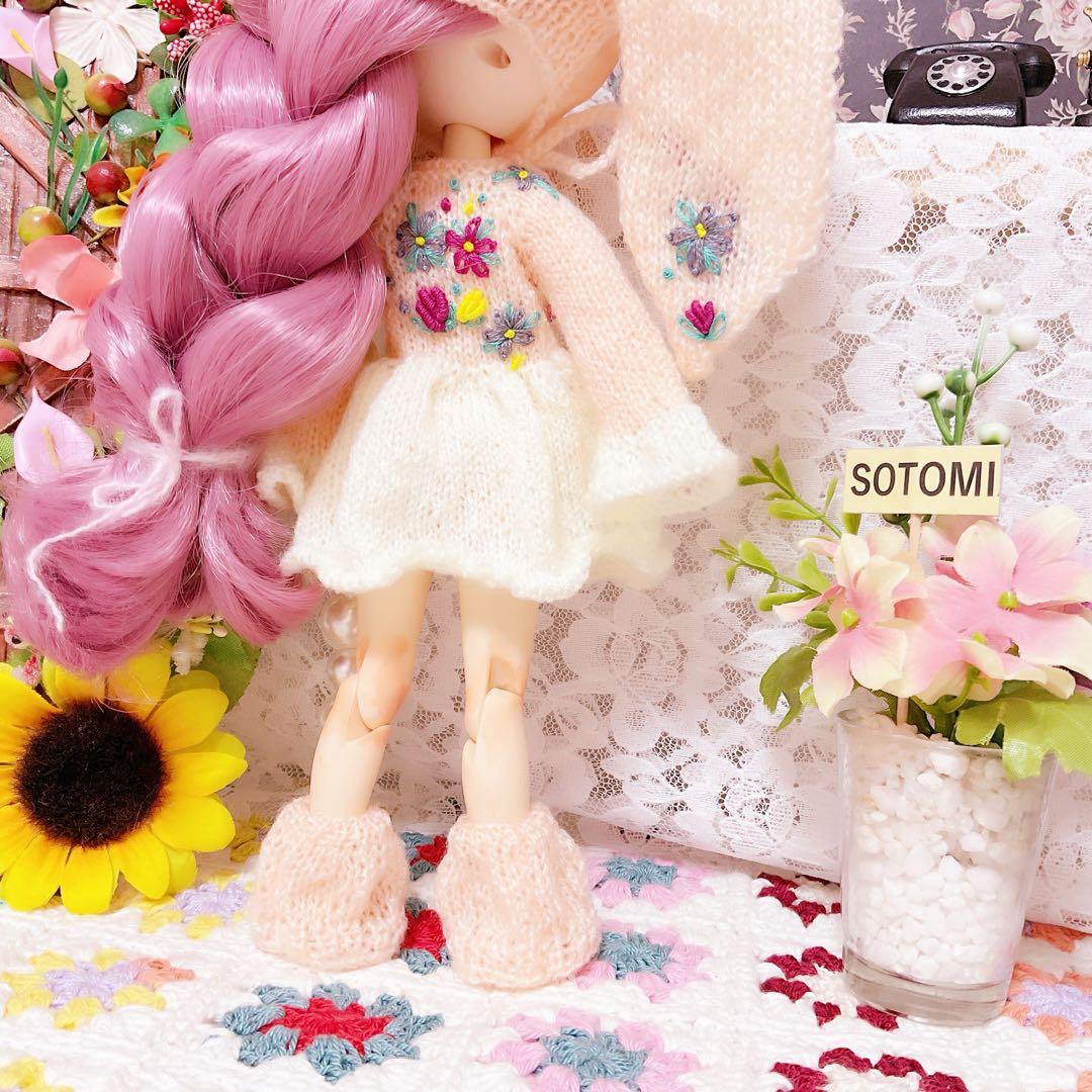 ピンクうさぎニットセット (ネオブライス専用)