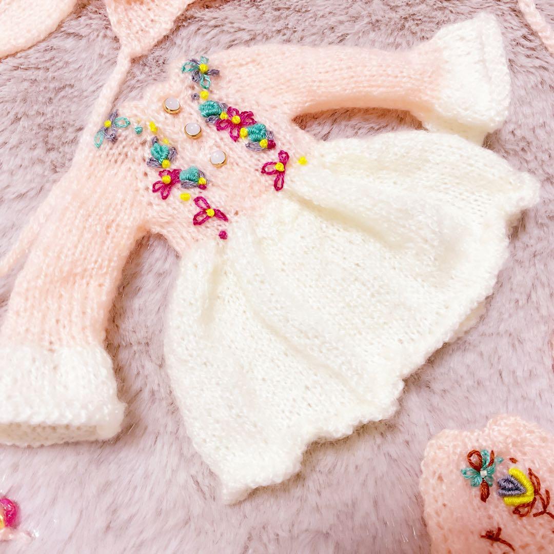 ピンクうさぎニットセット (ネオブライス専用)