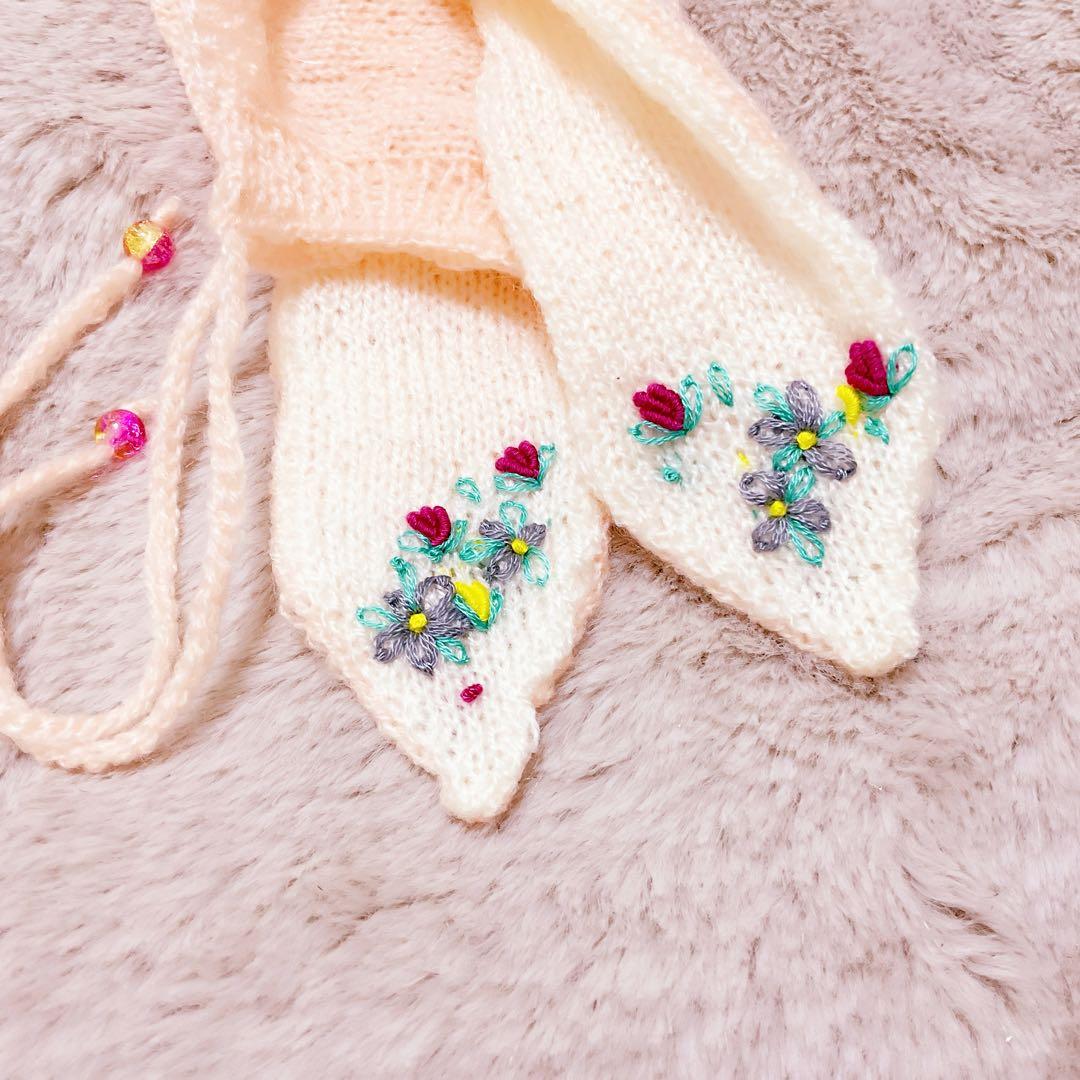 ピンクうさぎニットセット (ネオブライス専用)