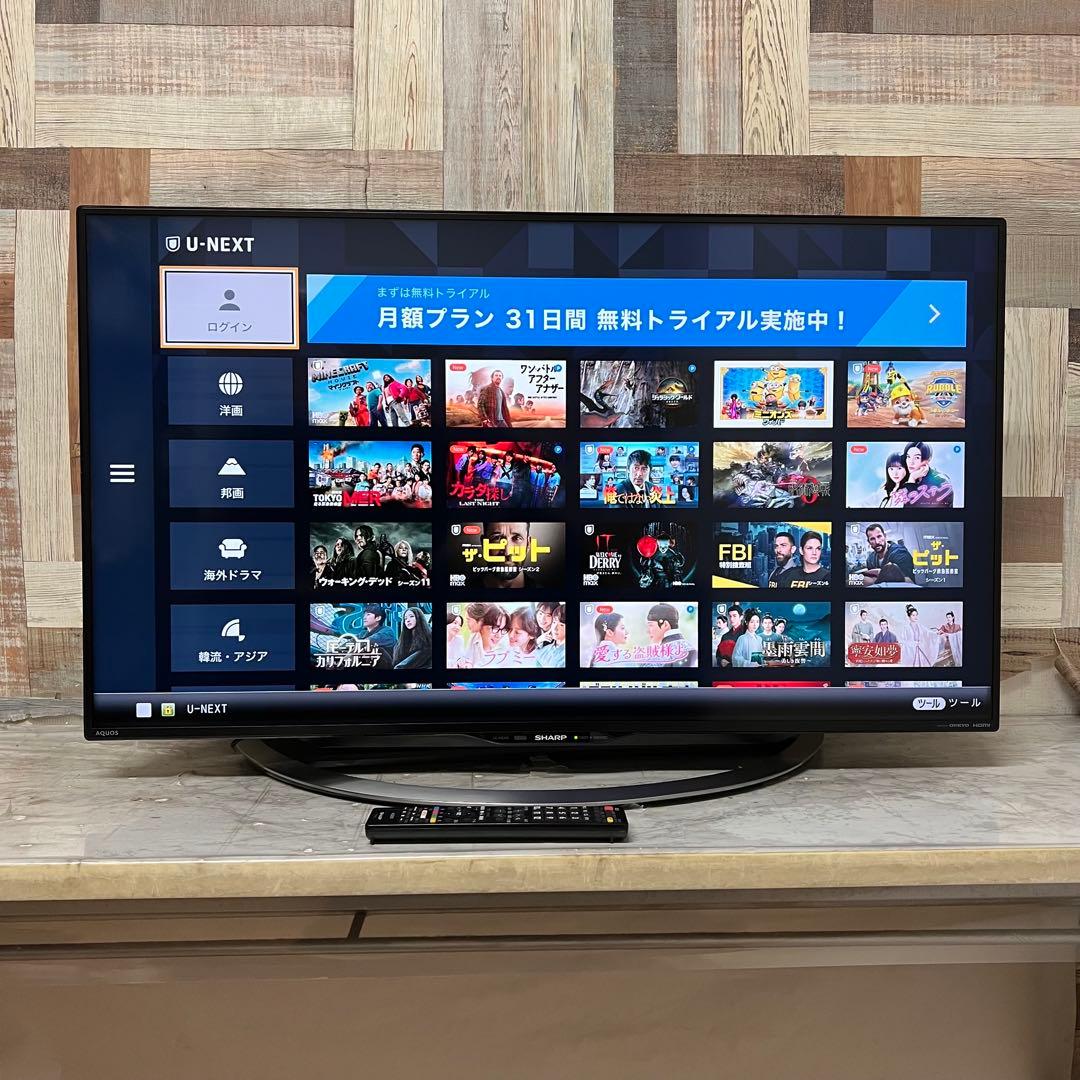 ta-taさん専用シャープ 4k40V型YouTube Netflix視聴可能