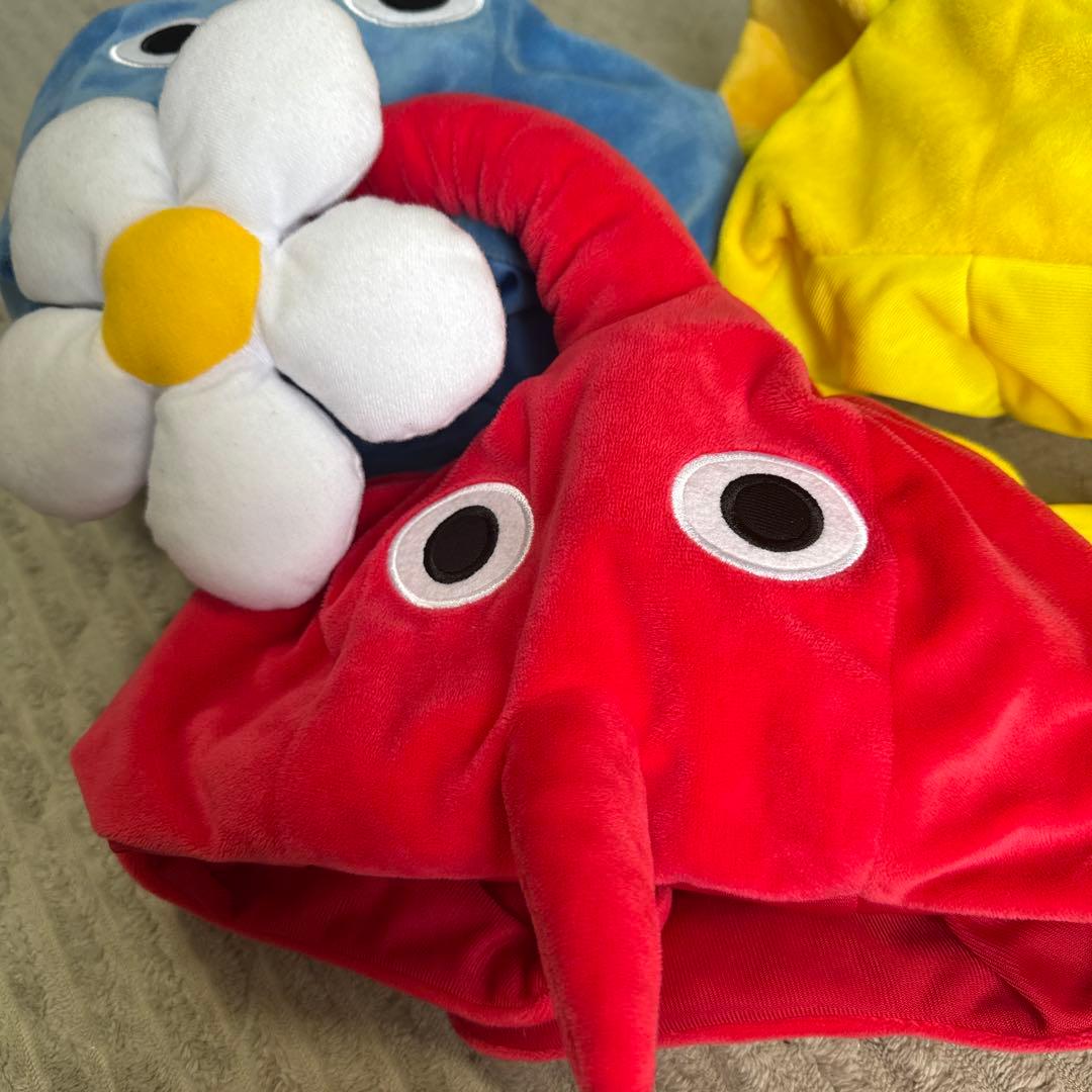 ピクミン なりきり帽子 赤ピクミン 青ピクミン 黄ピクミン 3点セット 被り物