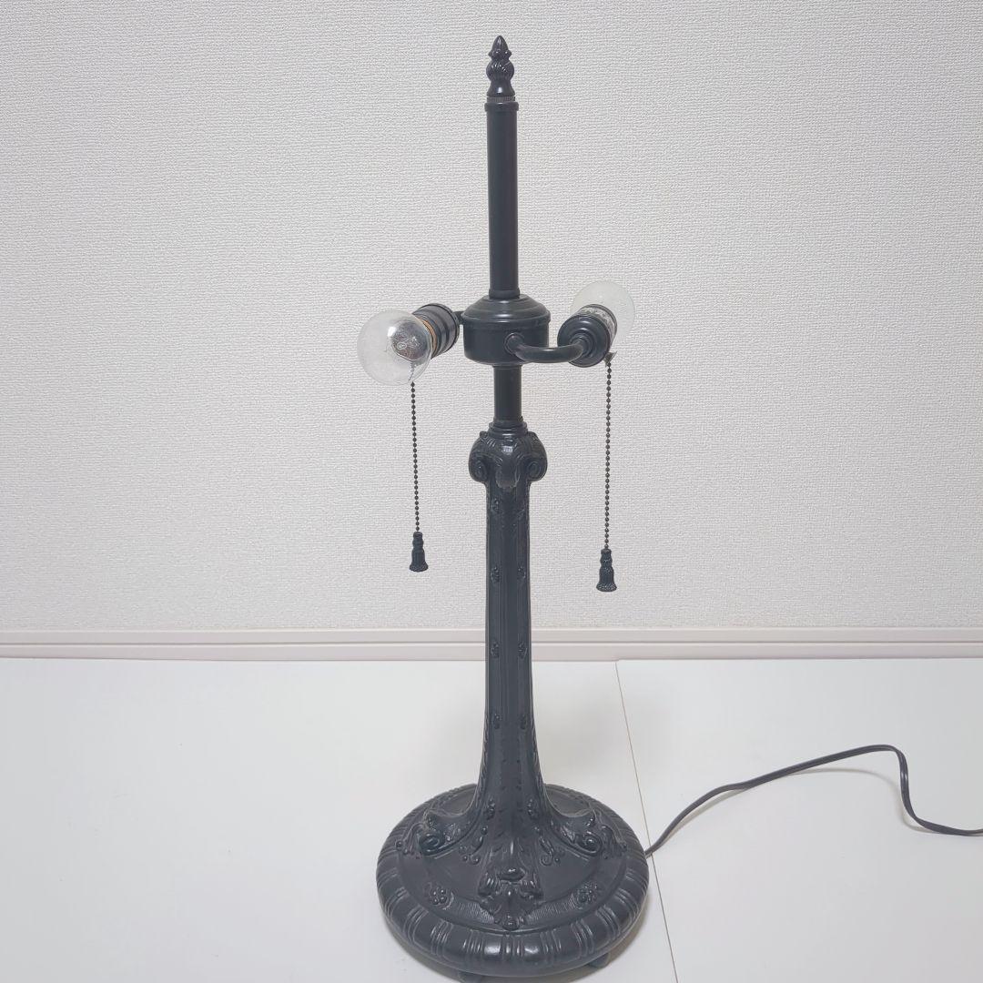 【希少】アンティーク　ヴィンテージ　ステンドグラスランプ 照明　2灯