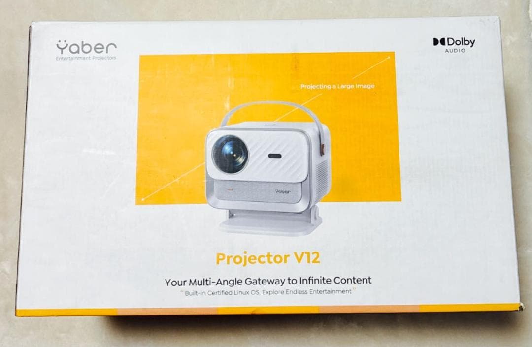 YABER V12 プロジェクター フルHD 4K対応 高輝度 未使用に近い