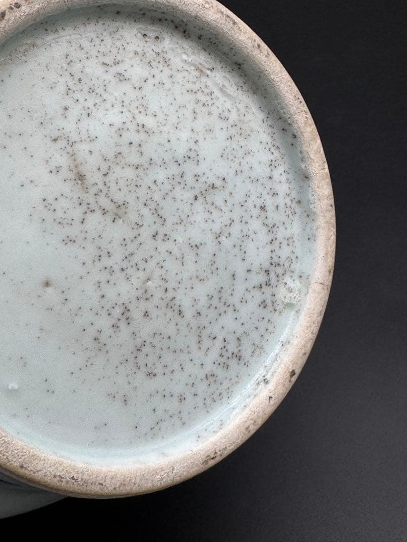 韓国　染付　壺　花瓶　時代物　工芸