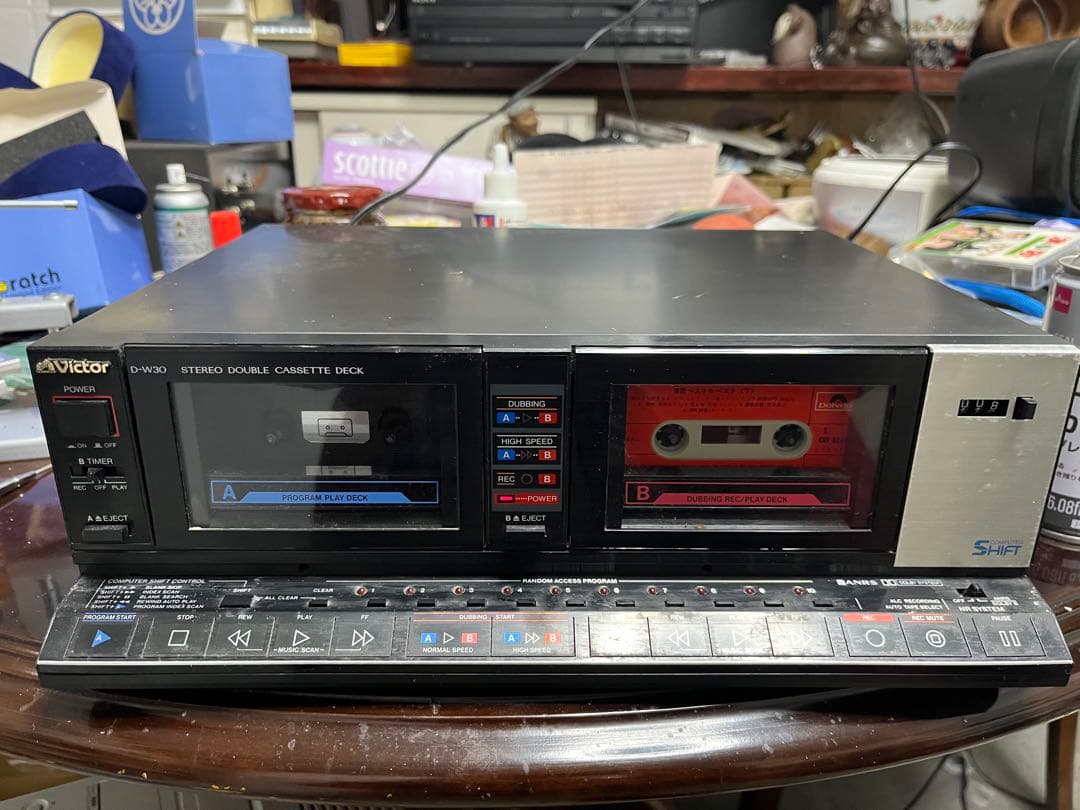 Victor D−W30ダブルカセットデッキ　ABカセット再生OK