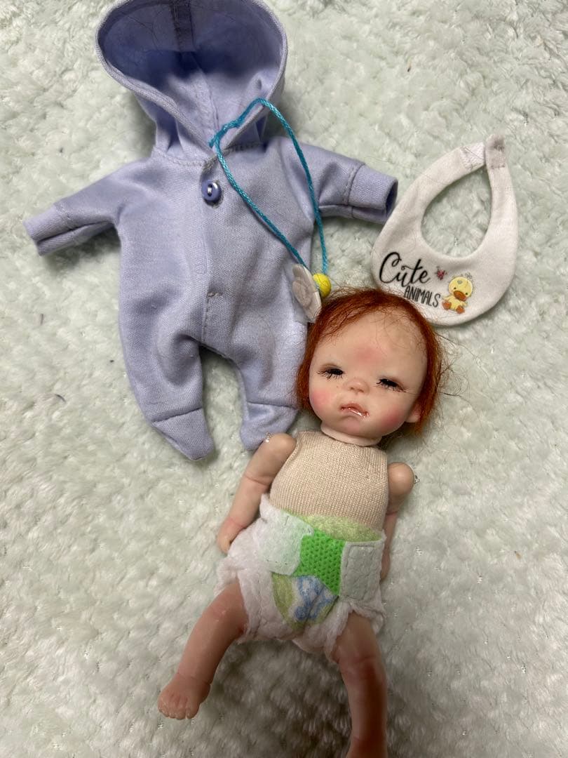 樹脂粘土ベビー　オムツっ子　ねむねsuzuran ドール