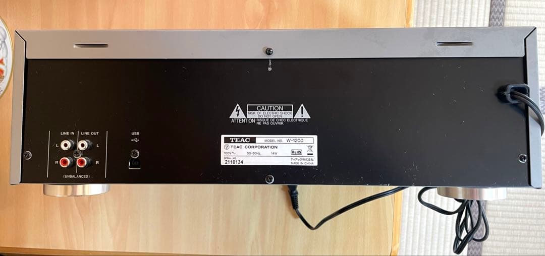 TEAC Wカセットデッキ 取説、リモコン、外箱付