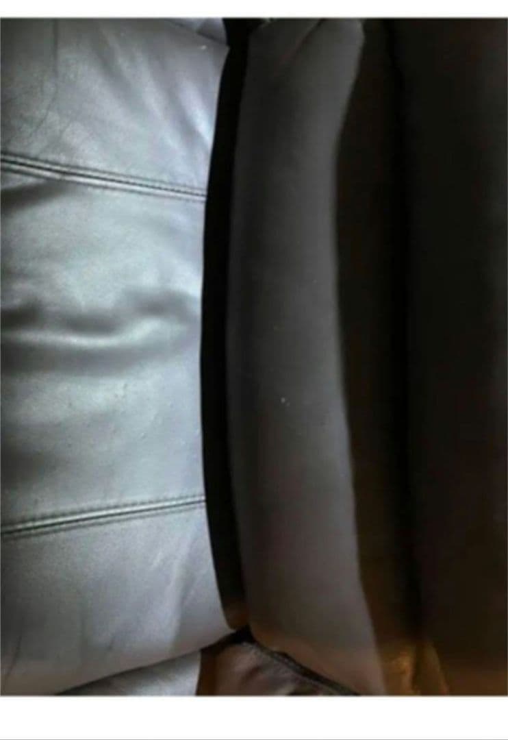 3人用電動本革テーブル付きリクライニングソファ(Nビリーバ2 本革BK)