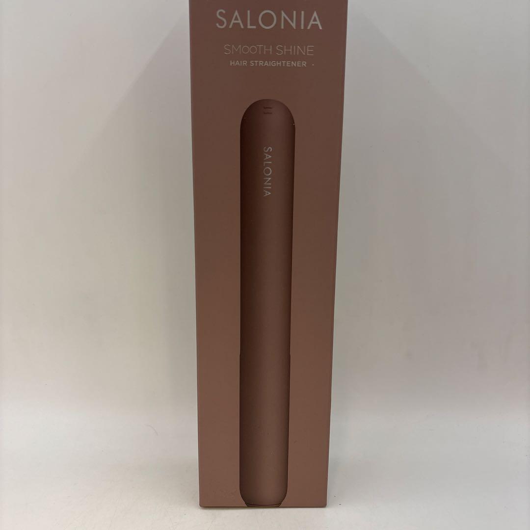 SALONIA SMOOTH SHINE ヘアストレートアイロン ブラウン