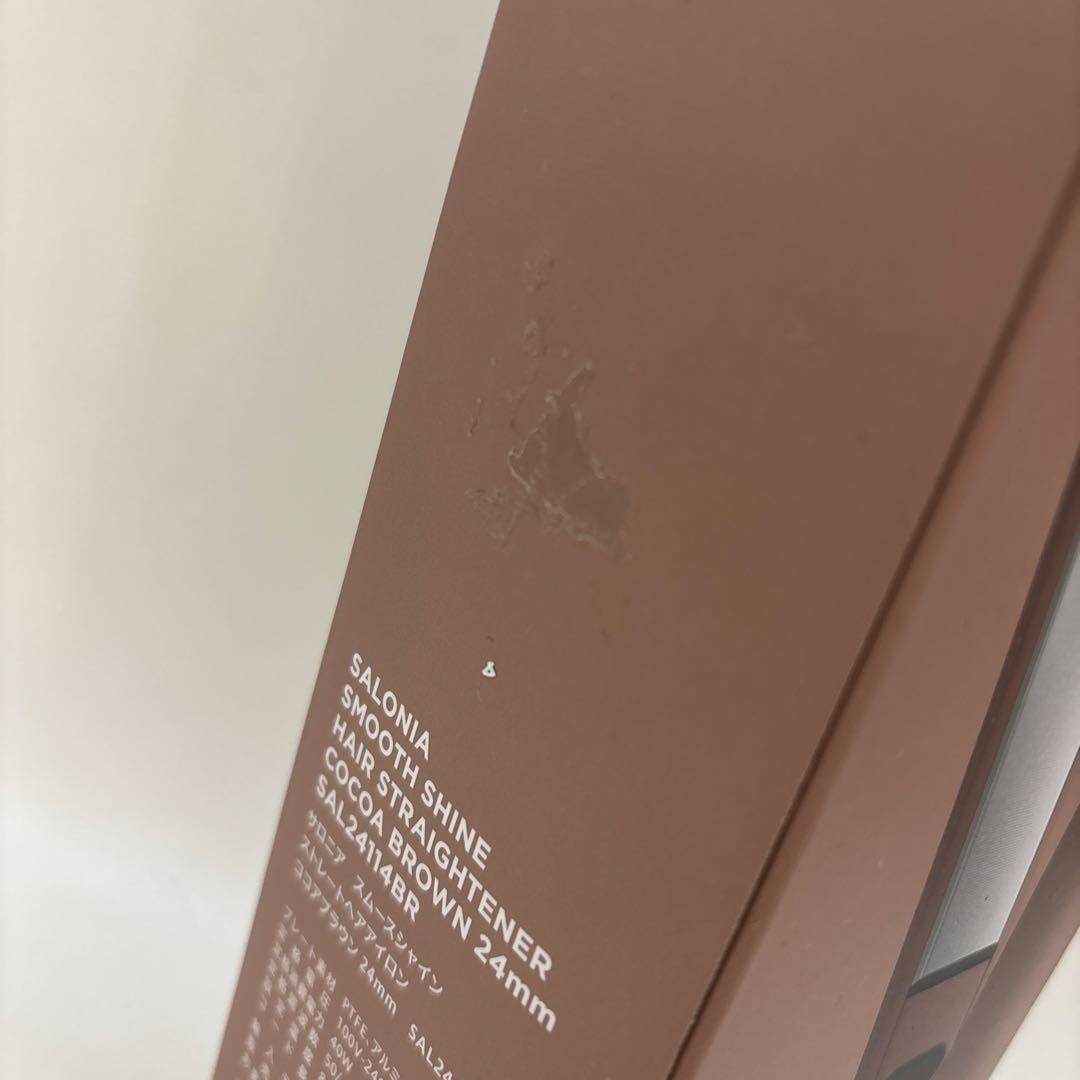 SALONIA SMOOTH SHINE ヘアストレートアイロン ブラウン