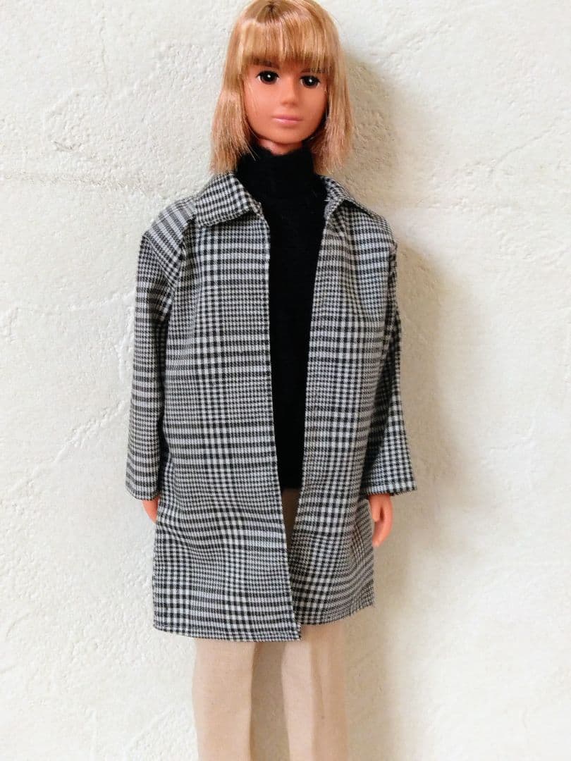 ジェニーボーイフレンドチェックコート４点セット・1/6ＢＦ・ケン等