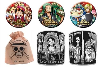 海賊袋 2018 ワンピース 麦わらストア 限定 海賊袋 輩缶バッジ　バースデー