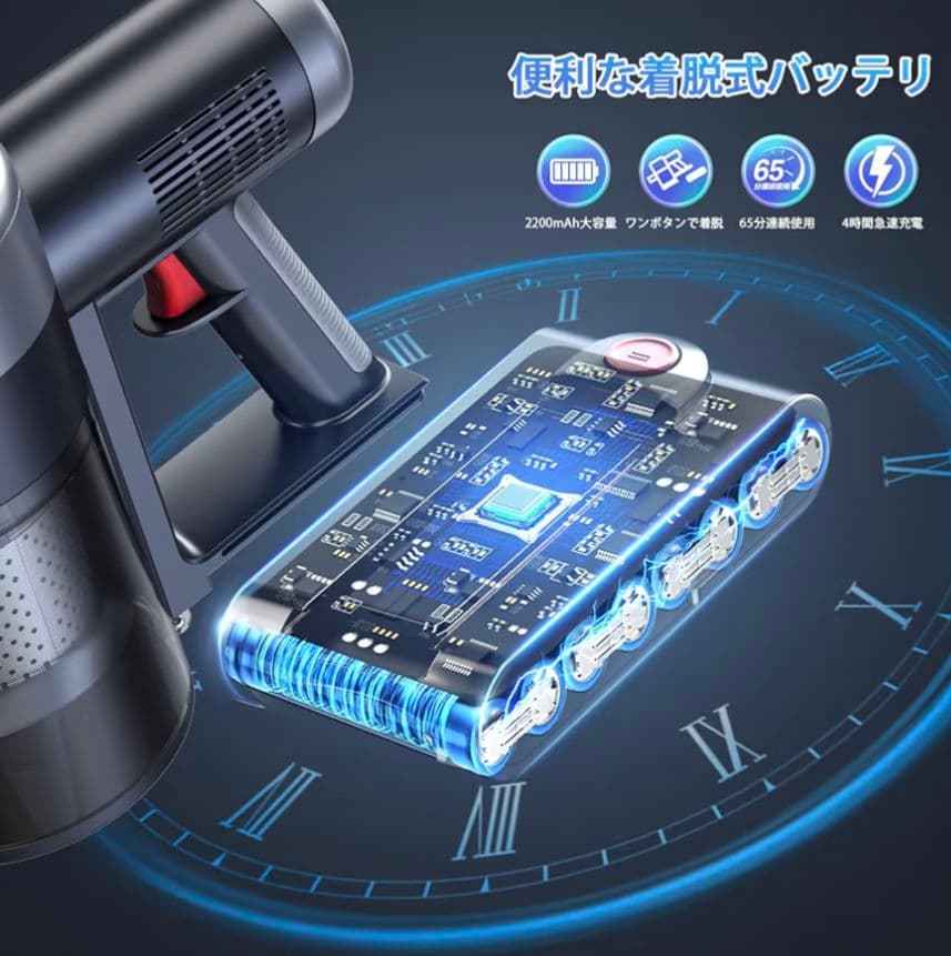 新品・未使用 2026最新 コードレス掃除機 550W 強力吸引 自立式 新生活