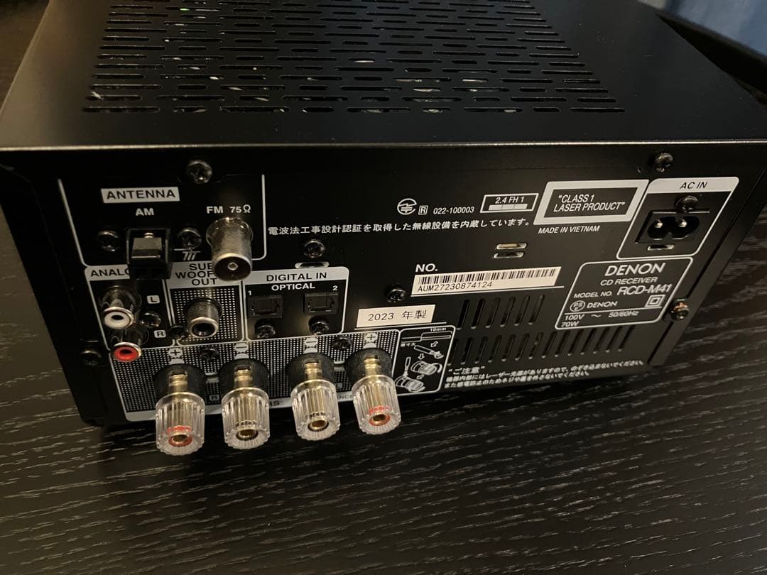 【美品】DENON デノン RCD-M41 Bluetooth コンポ　ブラック