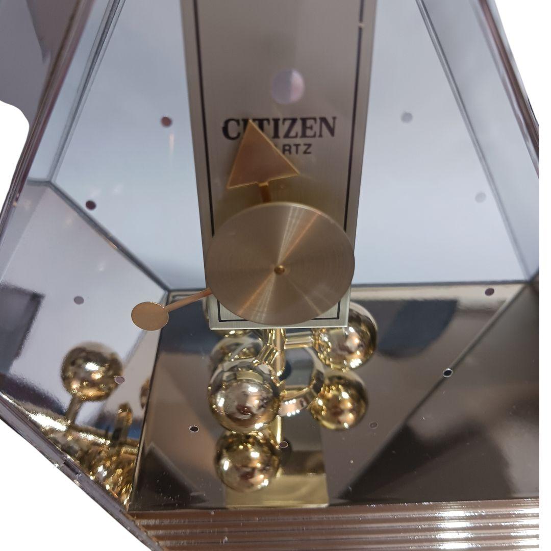 [美品]CITIZEN クォーツ置き時計 トライアングル