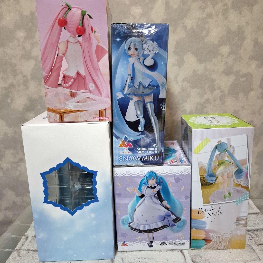 初音ミク フィギュア5点セット 未開封 まとめ売り 一番くじ 雪ミク 桜ミク 他