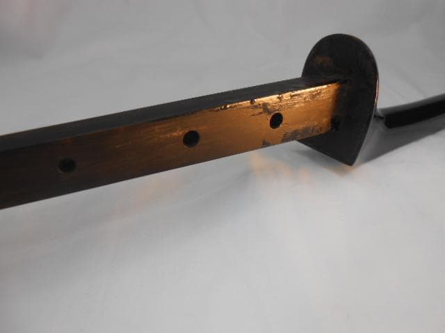 現品販売(送料無料)109.800円　沖縄三線専用　黒檀棹　希少な江戸ユナ―型