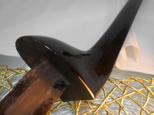 現品販売(送料無料)109.800円　沖縄三線専用　黒檀棹　希少な江戸ユナ―型