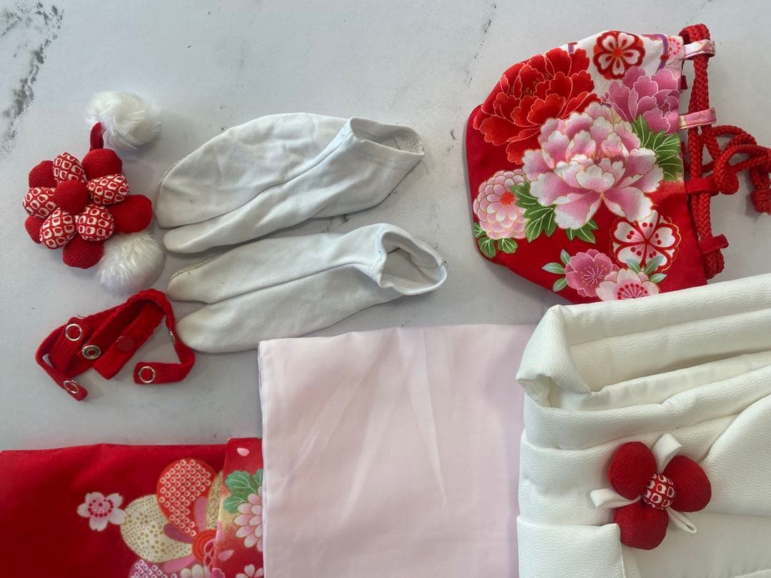 3歳　七五三　簡単着用　着物