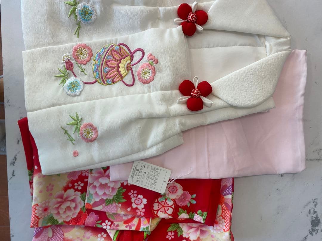 3歳　七五三　簡単着用　着物