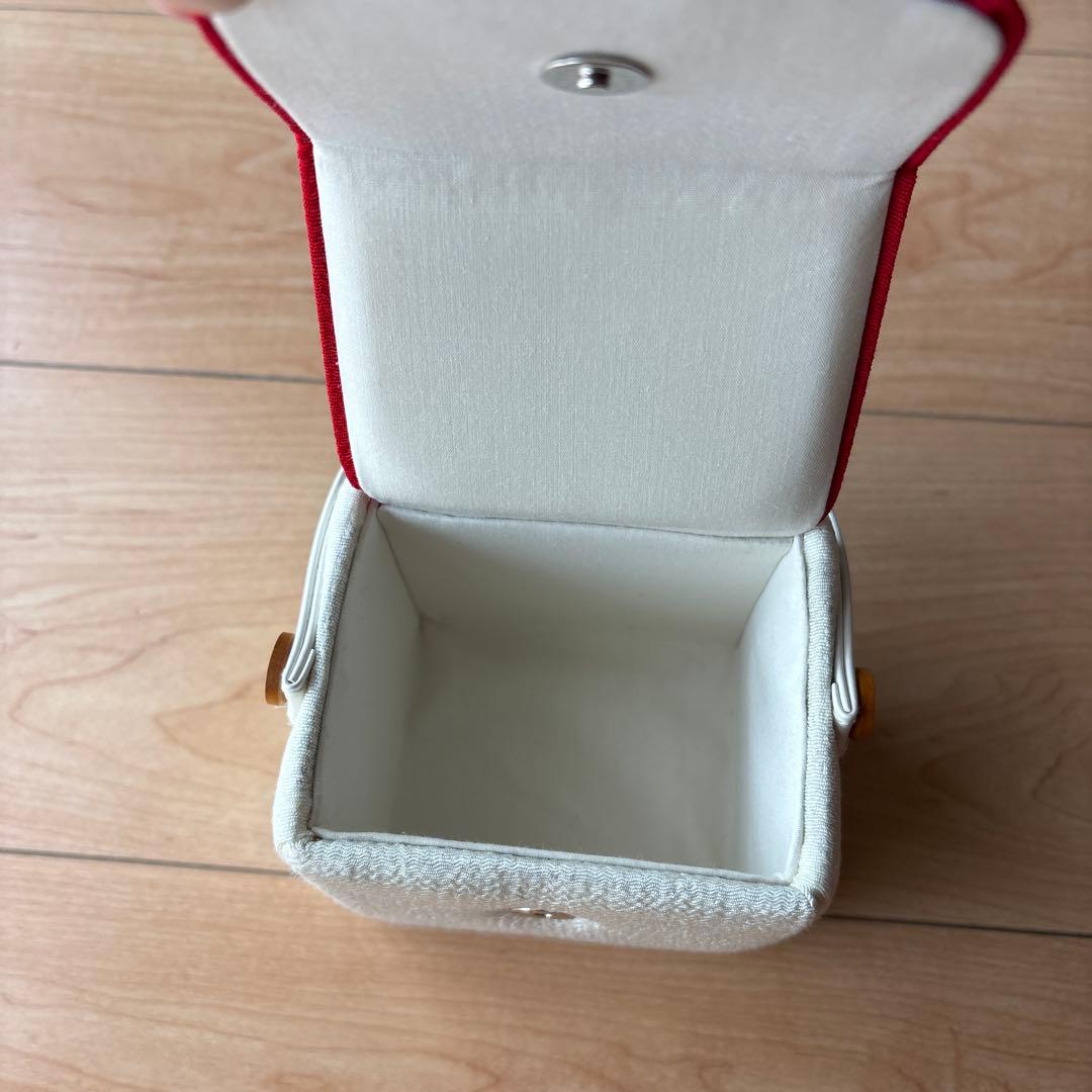 60 正絹？　真紅×小花柄　七五三着物セット　被布　3歳　日本製