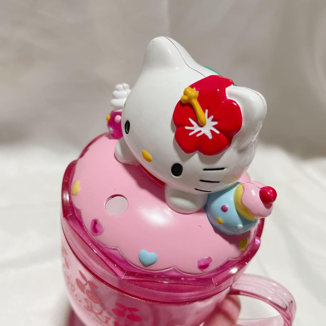 Hello Kitty コップ マスコット付き 2004ストローマグ
