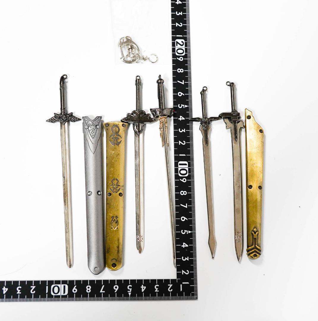 キーホルダーセット　ソードアートオンライン SAO 刀 リボン袋付【残3のみ】